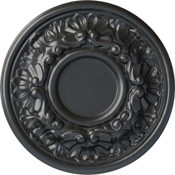 Ekena Millwork Odessa Ceiling Medallion (Fits Canopies up to 2 1/2"), Hand-Painted Pewter, 7 1/2"OD x 1 1/8"P CM07ODPES - main